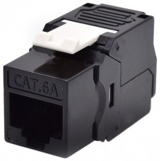 PRESA KEYSTONE WP CAT.6A UTP, TOOLLESS, COLOR NEGRO